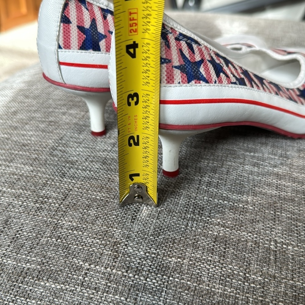 Wosh Women's Shoes Made in Italy heels USA stars - Picture 2 of 10